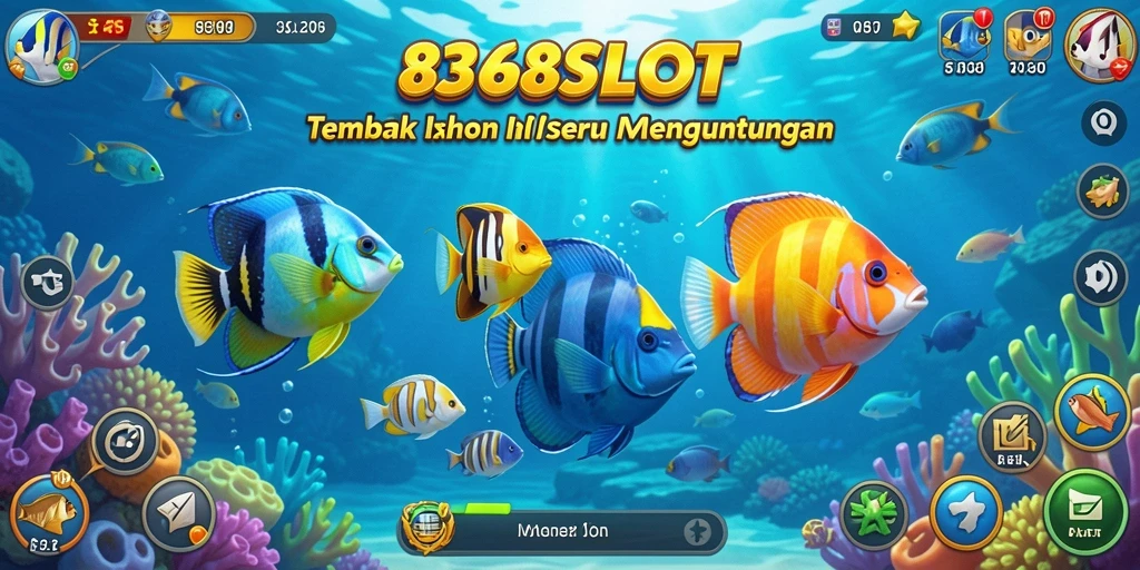 Tampilan gameplay 8368SLOT yang seru saat menembak ikan.