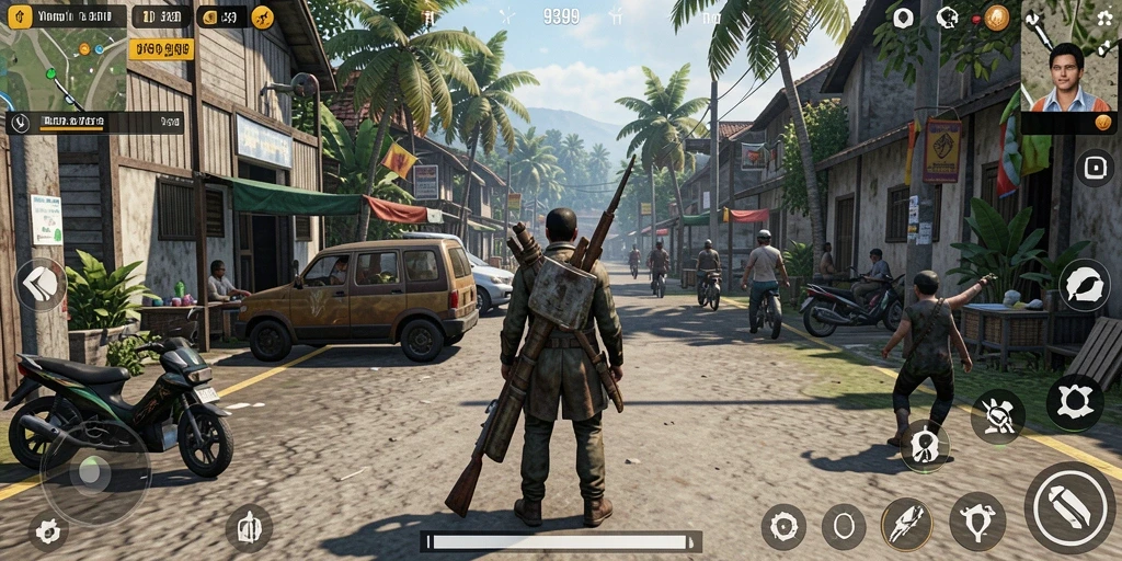 Tangkapan layar dari gameplay di dalam <strong>9399</strong> yang menunjukkan simulasi kehidupan yang seru.