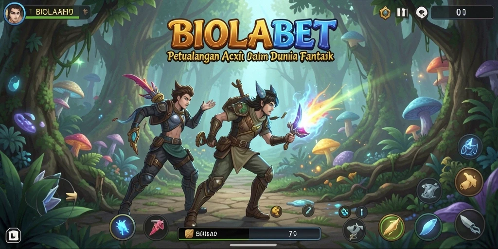 Tampilan seru dari gameplay ARPG di BIOLABET.