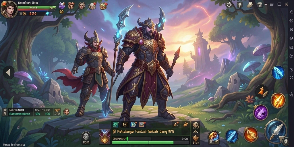 Tampilan gameplay RPG D06 yang mendebarkan dan penuh aksi.