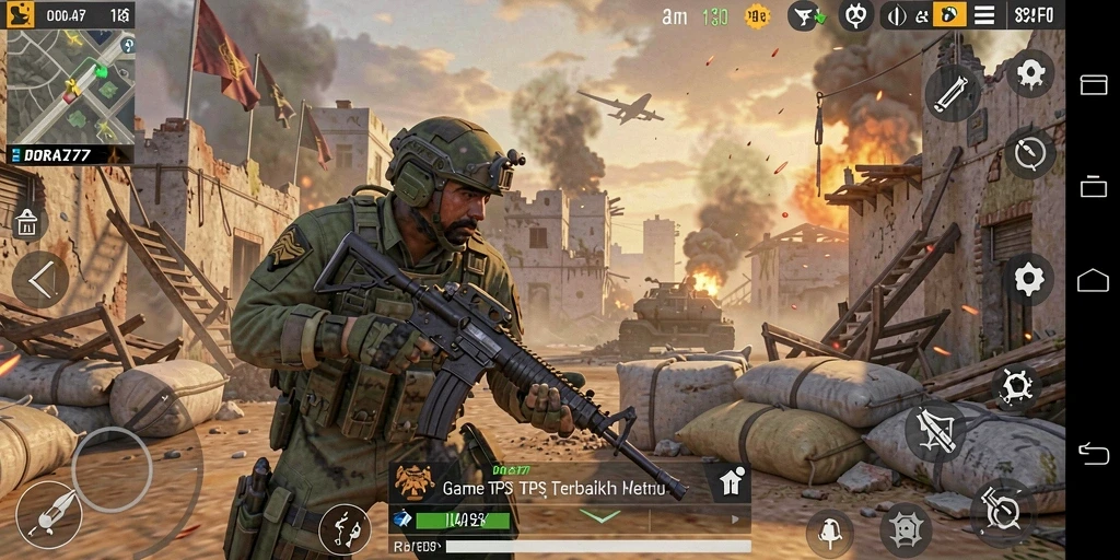 Tampilan gameplay seru DORA77 dengan aksi tempur yang mendebarkan.