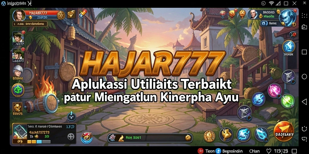 Tampilan antarmuka HAJAR777 yang sederhana dan intuitif untuk pengguna.