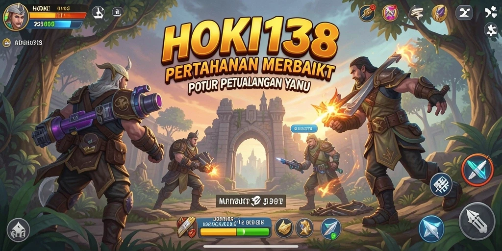 Tangkapan layar dari gameplay HOKI138 menampilkan aksi pertahanan menara yang mendebarkan.