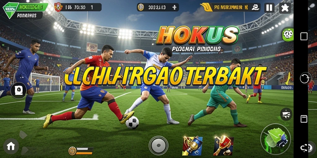 Screenshot HOKIBONUS menampilkan aksi seru dalam permainan olahraga.