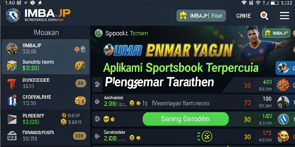 Tampilan menarik dari gameplay taruhan di IMBAJP.