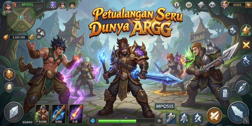 Tampilan utama gameplay MPO555 dengan aksi pertarungan yang mendebarkan.