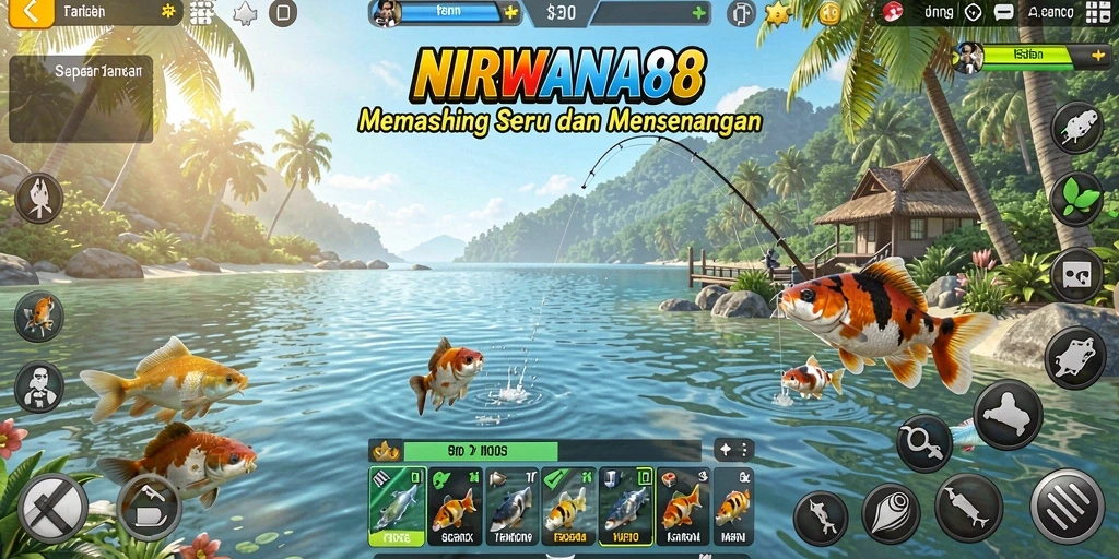 Tangkapan ikan yang berhasil dalam gameplay NIRWANA88.