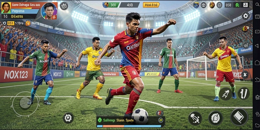 Tampilan gameplay seru NOX123 dengan grafis yang menarik.