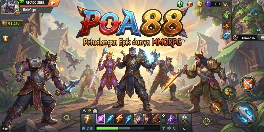 Tampilan gameplay epik dalam dunia <strong>POA88</strong> yang penuh petualangan.