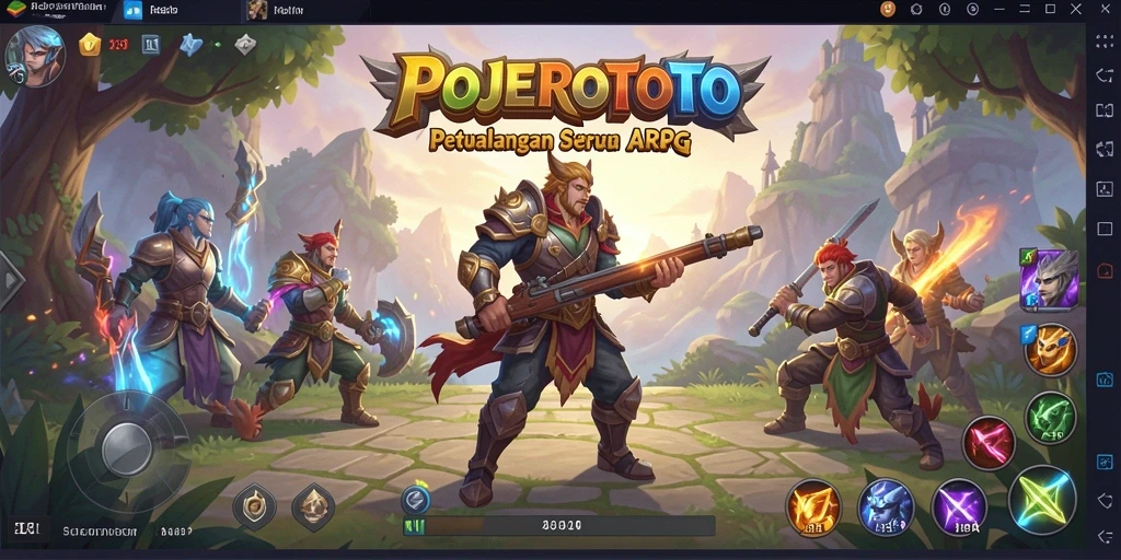 Gambaran gameplay ARPG yang mendebarkan di POJEROTOTO.