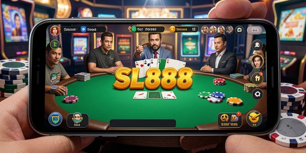 Menampilkan gameplay seru dan interaktif dalam SL888 Poker.