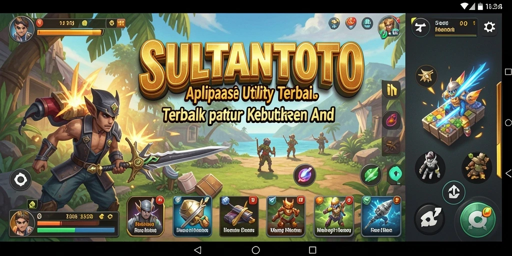 Screenshot utama SULTANTOTO menampilkan antarmuka aplikasi Utility.