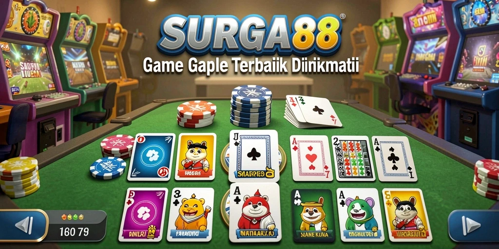 Tampilan gameplay Gaple yang seru di SURGA88