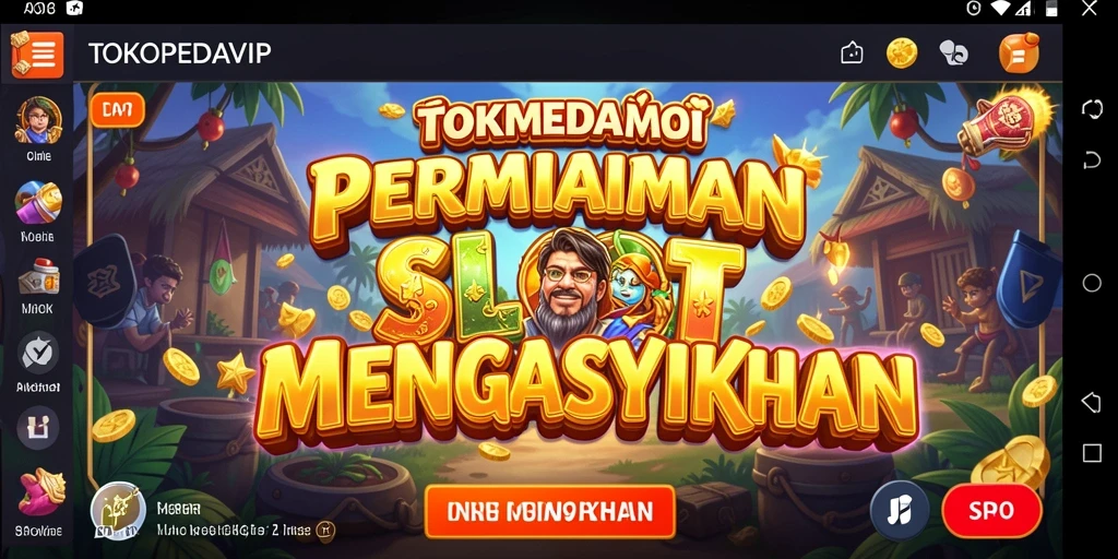 Screenshot gameplay TOKOPEDIAVIP yang menunjukkan berbagai tema slot yang menarik.