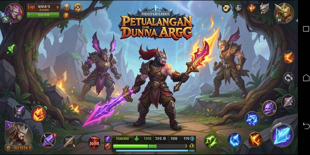 Tampilan menarik dari gameplay V07 dalam dunia ARPG.