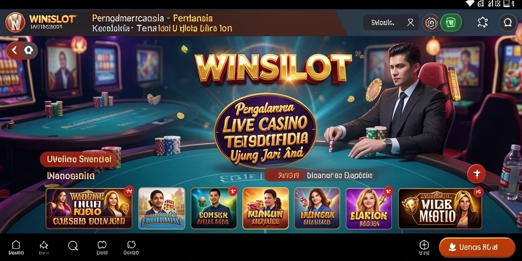 Gameplay Live Casino yang mendebarkan di WINSLOT.
